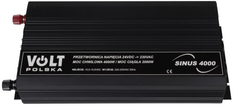PRZETWORNICA VOLT POLSKA SINUS 4000 24V / 230V 2000/4000W PRZETWORNICA VOLT POLSKA SINUS 4000 24V / 230V 2000/4000W