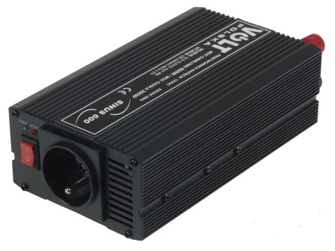 PRZETWORNICA VOLT POLSKA SINUS 600 12V / 230V 300/600W PRZETWORNICA VOLT POLSKA SINUS 600 12V / 230V 300/600W