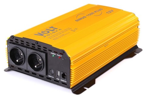 PRZETWORNICA VOLT POLSKA SINUS PLUS 1500 12V / 230V 1000/1500W PRZETWORNICA VOLT POLSKA SINUS PLUS 1500 12V / 230V 1000/1500W