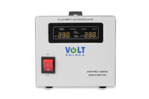 Stabilizator napięcia Volt Polska AVR Pro 1000VA 3% Servo Stabilizator napięcia Volt Polska AVR Pro 1000VA 3% Servo