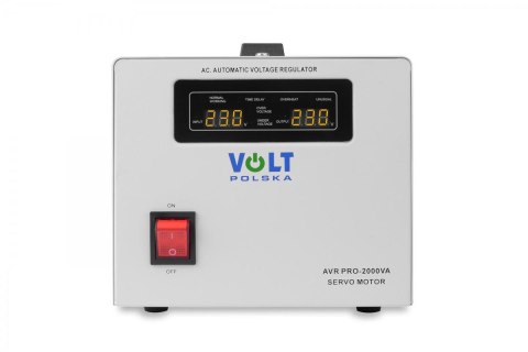 Stabilizator napięcia Volt Polska AVR Pro 2000VA 3% Servo Stabilizator napięcia Volt Polska AVR Pro 2000VA 3% Servo