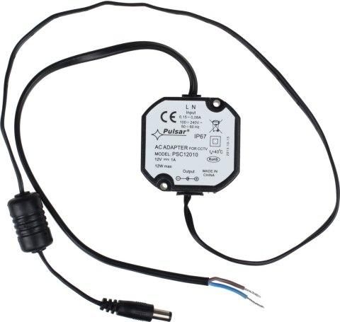 ZASILACZ IMPULSOWY HERMETYCZNY Pulsar PSC12010 12V/1,0A ZASILACZ IMPULSOWY HERMETYCZNY Pulsar PSC12010 12V/1,0A