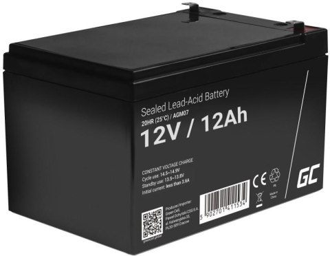 AKUMULATOR AGM Green Cell VRLA 12V 12Ah AKUMULATOR AGM Green Cell VRLA 12V 12Ah