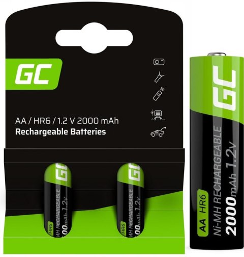 AKUMULATORKI Green Cell 2x AA HR6 2000mAh GR06 AKUMULATORKI Green Cell 2x AA HR6 2000mAh GR06