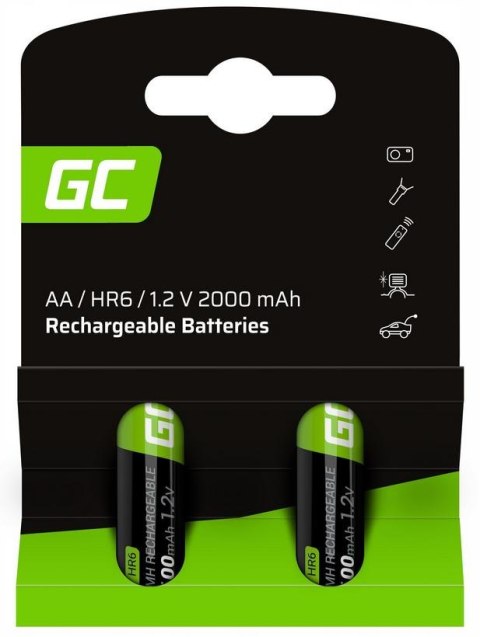 AKUMULATORKI Green Cell 2x AA HR6 2000mAh GR06 AKUMULATORKI Green Cell 2x AA HR6 2000mAh GR06