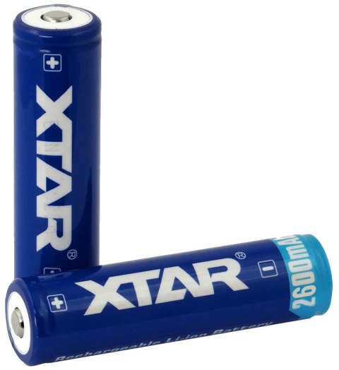 Akumulator 18650 Li-Ion 3,7V Xtar 2600mAh (1 szt.) z zabezpieczeniem Akumulator 18650 Li-Ion 3,7V Xtar 2600mAh (1 szt.) z zabezpieczeniem