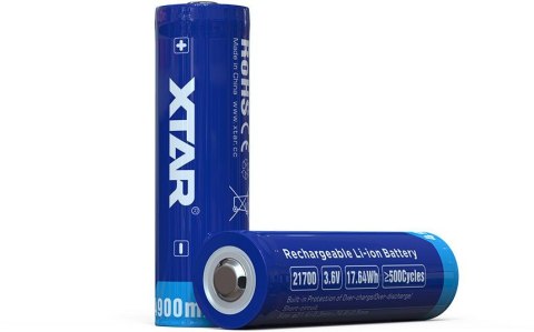 Akumulator 21700 Li-Ion 3,7V Xtar 4900mAh (1 szt.) z zabezpieczeniem Akumulator 21700 Li-Ion 3,7V Xtar 4900mAh (1 szt.) z zabezpieczeniem
