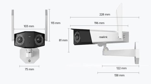 Kamera IP Reolink DUO 2 akumulatorowa bateryjna LTE 6MPx Kamera IP Reolink DUO 2 akumulatorowa bateryjna LTE 6MPx