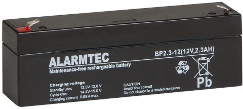 Akumulator AGM ALARMTEC serii BP 12V 2,3Ah Akumulator AGM ALARMTEC serii BP 12V 2,3Ah