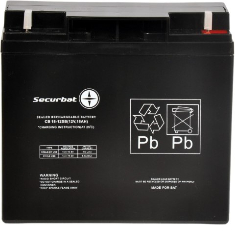 Akumulator SECURBAT 12V 18Ah Akumulator SECURBAT 12V 18Ah