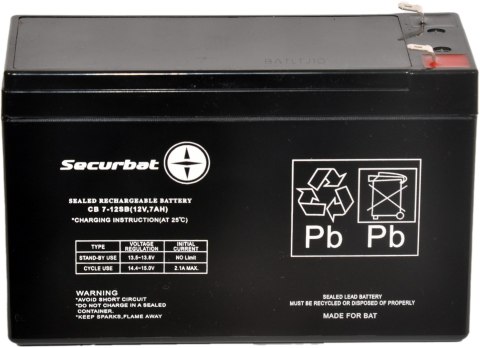 Akumulator SECURBAT 12V 7Ah Akumulator SECURBAT 12V 7Ah