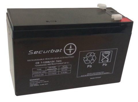 Akumulator SECURBAT 12V 7Ah Akumulator SECURBAT 12V 7Ah