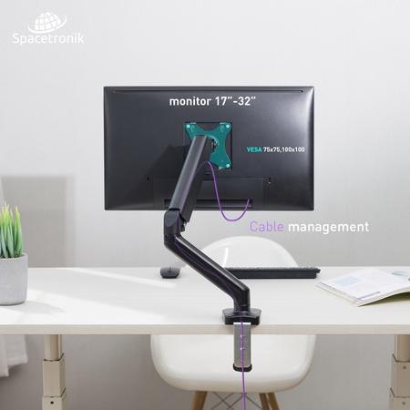 Uchwyt biurkowy Spacetronik SPA-G110 na monitor 17"-32" Uchwyt biurkowy Spacetronik SPA-G110 na monitor 17"-32"