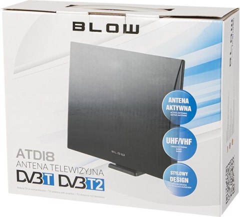 Antena DVB-T panelowa BLOW ATD18 aktywna wewnętrzna Antena DVB-T panelowa BLOW ATD18 aktywna wewnętrzna