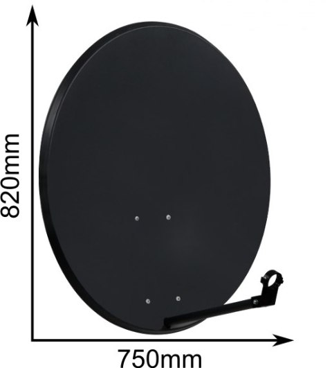 CZASZA ANTENA 80 CM CIEMNA (ASC-800M-C) CZASZA ANTENA 80 CM CIEMNA (ASC-800M-C)