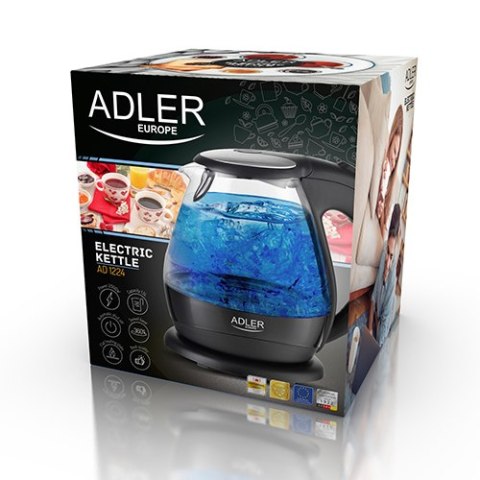 SZKLANY CZAJNIK BEZPRZEWODOWY ADLER 1,5 L