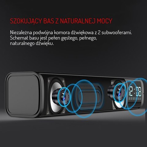 Głośnik Soundbar z budzikiem