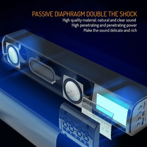 Głośnik Soundbar z budzikiem