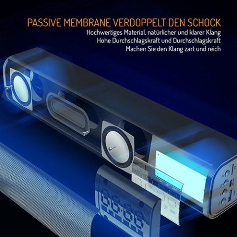 Głośnik Soundbar z budzikiem