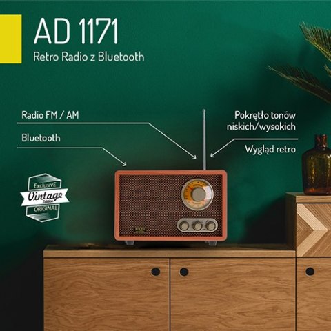 Retro Radio z Bluetooth
