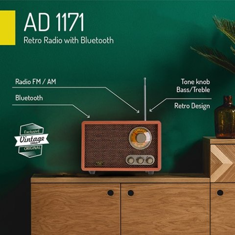 Retro Radio z Bluetooth