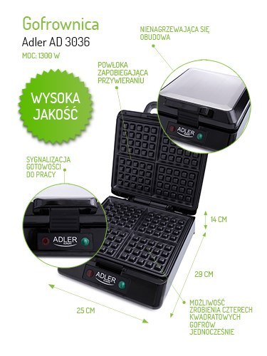 Gofrownica 1500 W