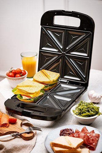 DUŻY OPIEKACZ DO KANAPEK 8 szt XXL, TOSTER - ADLER, Sandwich Elektryczny