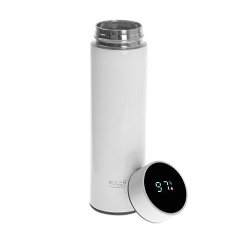 Termos LED 473ml biały
