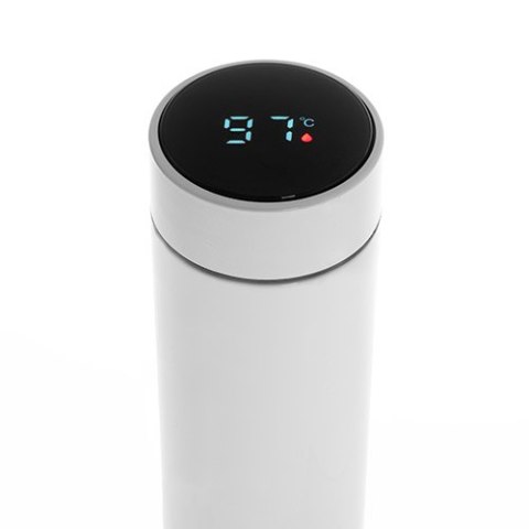 Termos LED 473ml biały