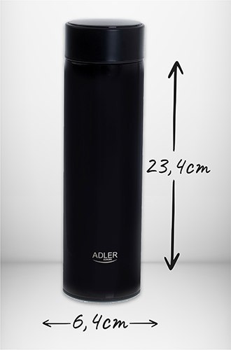 Termos LED 473ml czarny