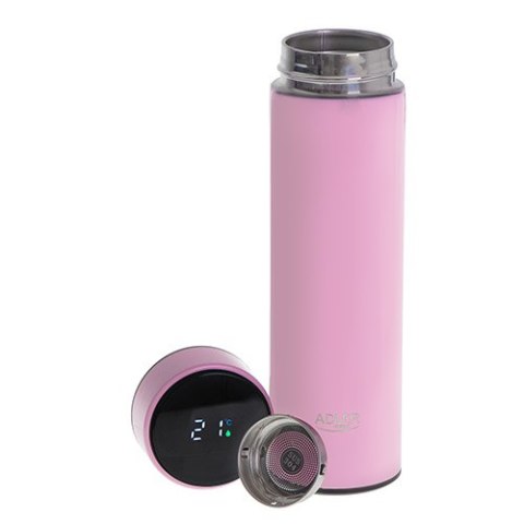 Termos LED 473ml różowy