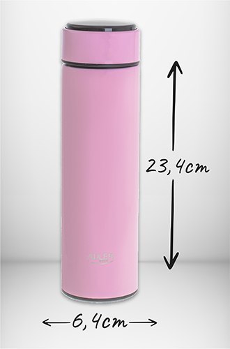 Termos LED 473ml różowy