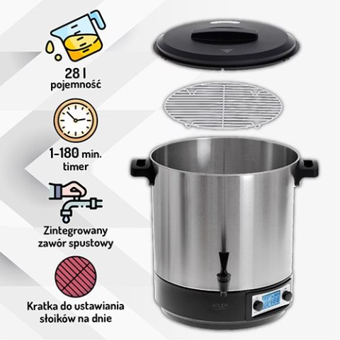 Warnik / Elektryczny garnek do pasteryzacji - 28L