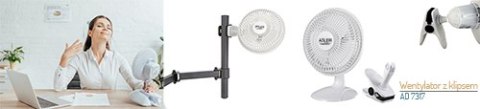 Wentylator 15 cm z klipsem + podstawa Wentylator 15 cm z klipsem + podstawa