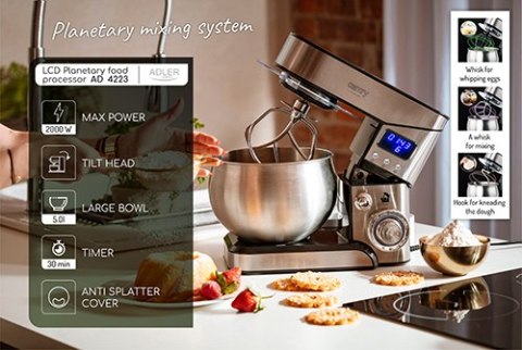 Robot planetarny LCD 2000W 5L