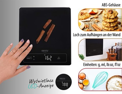 Waga kuchenna - 15kg - bezdotykowe tarowanie Waga kuchenna - 15kg - bezdotykowe tarowanie