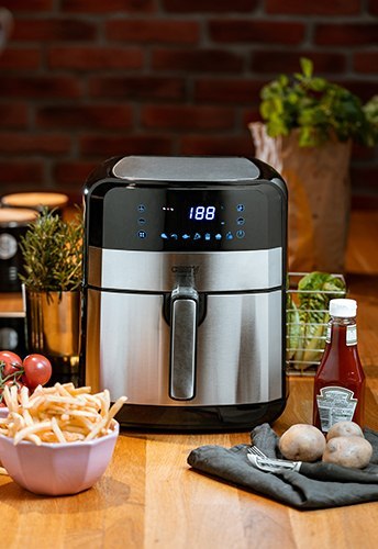 FRYTKOWNICA BEZTŁUSZCZOWA 9 PROGRAMÓW 5L XXL 2500W - Airfryer FRYTKOWNICA BEZTŁUSZCZOWA 9 PROGRAMÓW 5L XXL 2500W - Airfryer
