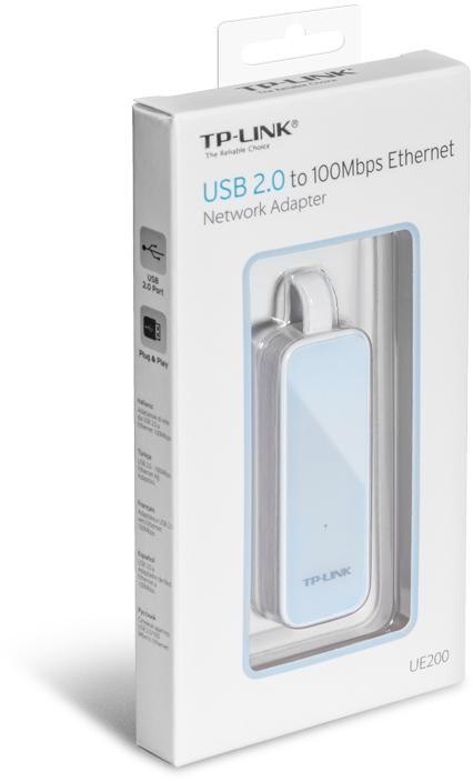 KARTA SIECIOWA ETHERNET TP-LINK UE200 USB 2.0 KARTA SIECIOWA ETHERNET TP-LINK UE200 USB 2.0