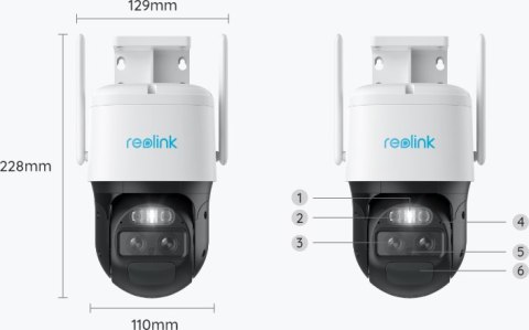 Kamera IP Reolink Trackmix LTE bateryjna akumulatorowa 2K 4Mp Kamera IP Reolink Trackmix LTE bateryjna akumulatorowa 2K 4Mp