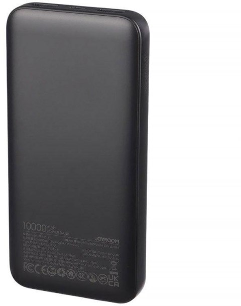 Powerbank Joyroom JR-PBF12 10000mAh 12W 2.4A 1x USB-C 2x USB-A czarny Powerbank Joyroom JR-PBF12 10000mAh 12W 2.4A 1x USB-C 2x USB-A czarny