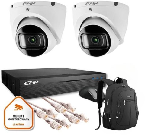 Zestaw monitoringu 2 kamer IP EZ-IP by Dahua niezawodna ochrona 2K Zestaw monitoringu 2 kamer IP EZ-IP by Dahua niezawodna ochrona 2K