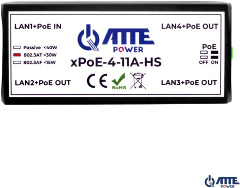 SWITCH 4-PORTOWY POE ATTE xPoE-4-11A-HS SWITCH 4-PORTOWY POE ATTE xPoE-4-11A-HS