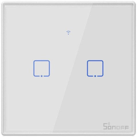 Dotykowy włącznik światła Sonoff WiFi + RF 433 T2 EU TX (2-kanałowy) Dotykowy włącznik światła Sonoff WiFi + RF 433 T2 EU TX (2-kanałowy)