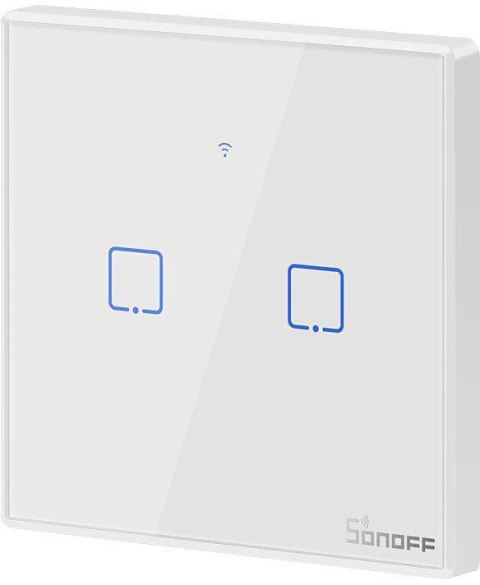 Dotykowy włącznik światła Sonoff WiFi + RF 433 T2 EU TX (2-kanałowy) Dotykowy włącznik światła Sonoff WiFi + RF 433 T2 EU TX (2-kanałowy)