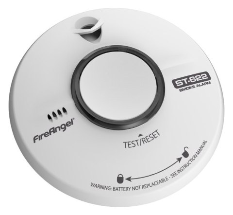 FIREANGEL Czujnik Dymu ST-622 10 LAT AKUMULATOR FIREANGEL Czujnik Dymu ST-622 10 LAT AKUMULATOR