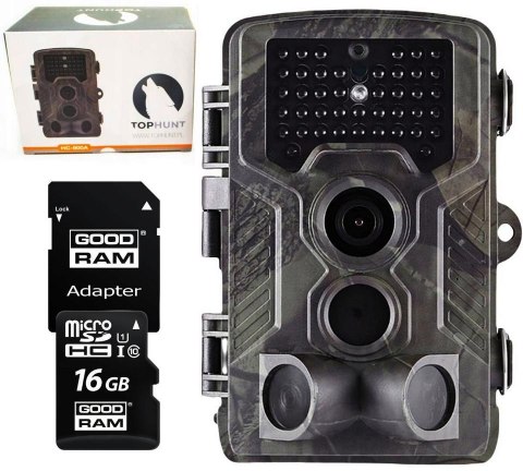 Kamera Leśna TOPHUNT FOTOPUŁAPKA HC800A + KARTA PAMIĘCI microSD GOODRAM CL10 16GB Kamera Leśna TOPHUNT FOTOPUŁAPKA HC800A + KARTA PAMIĘCI microSD GOODRAM CL10 16GB