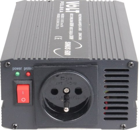 PRZETWORNICA VOLT POLSKA SINUS 600 24V / 230V 300/600W PRZETWORNICA VOLT POLSKA SINUS 600 24V / 230V 300/600W