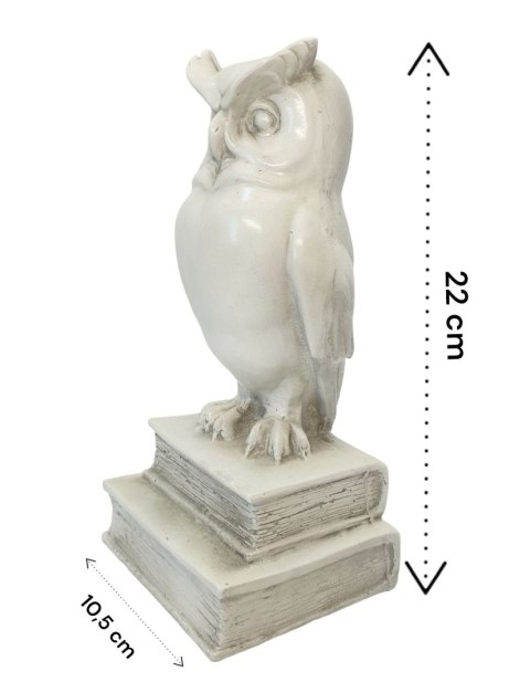 FIGURKA SOWA NA KSIĄŻKACH 22cm NA PREZENT DLA NAUCZYCIELA UCZNIA FIGURKA SOWA NA KSIĄŻKACH 22cm NA PREZENT DLA NAUCZYCIELA UCZNIA