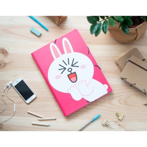 BT21 - Teczka do przechowywania dokumentów króliczek CONY A4 (24 x 34 cm) BT21 - Teczka do przechowywania dokumentów króliczek CONY A4 (24 x 34 cm)