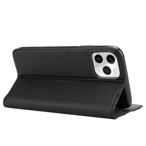 Crong Folio Case - Etui iPhone 11 Pro Max z klapką na magnes (czarny) Crong Folio Case - Etui iPhone 11 Pro Max z klapką na magnes (czarny)